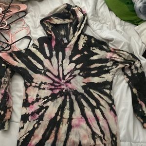 Black Tie Dye Hoodie
